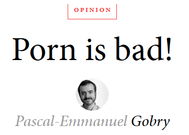 porn is bad!